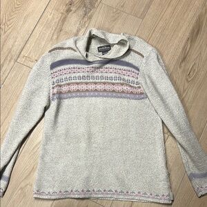 Woolrich Nordic print Gray cream Sweater